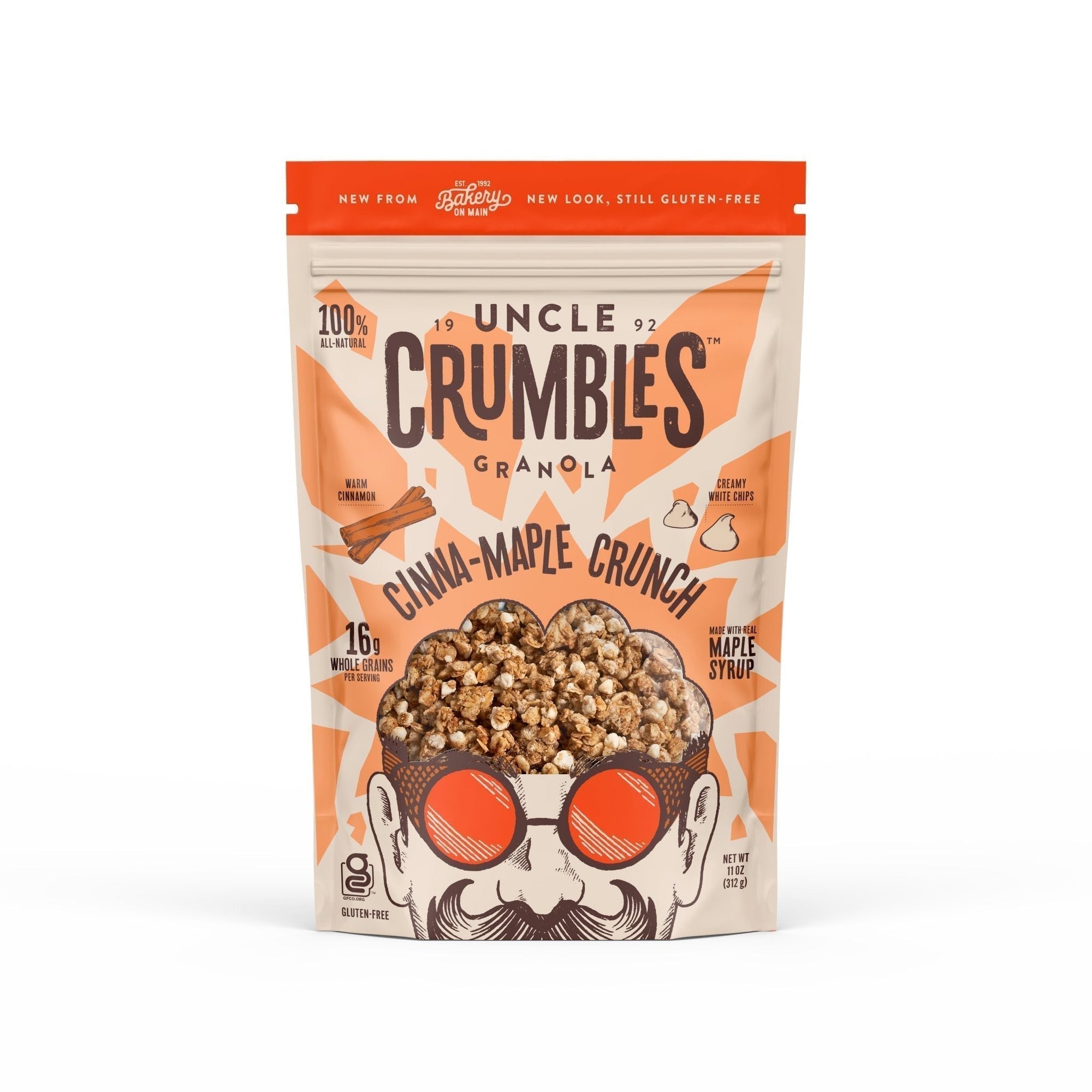 Behind the Crumbles: Cinna-Maple Crunch Granola - Uncle Crumbles