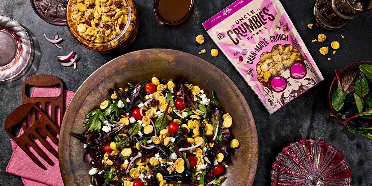 Cran-Maple Crunch Feta Feast Salad - Uncle Crumbles