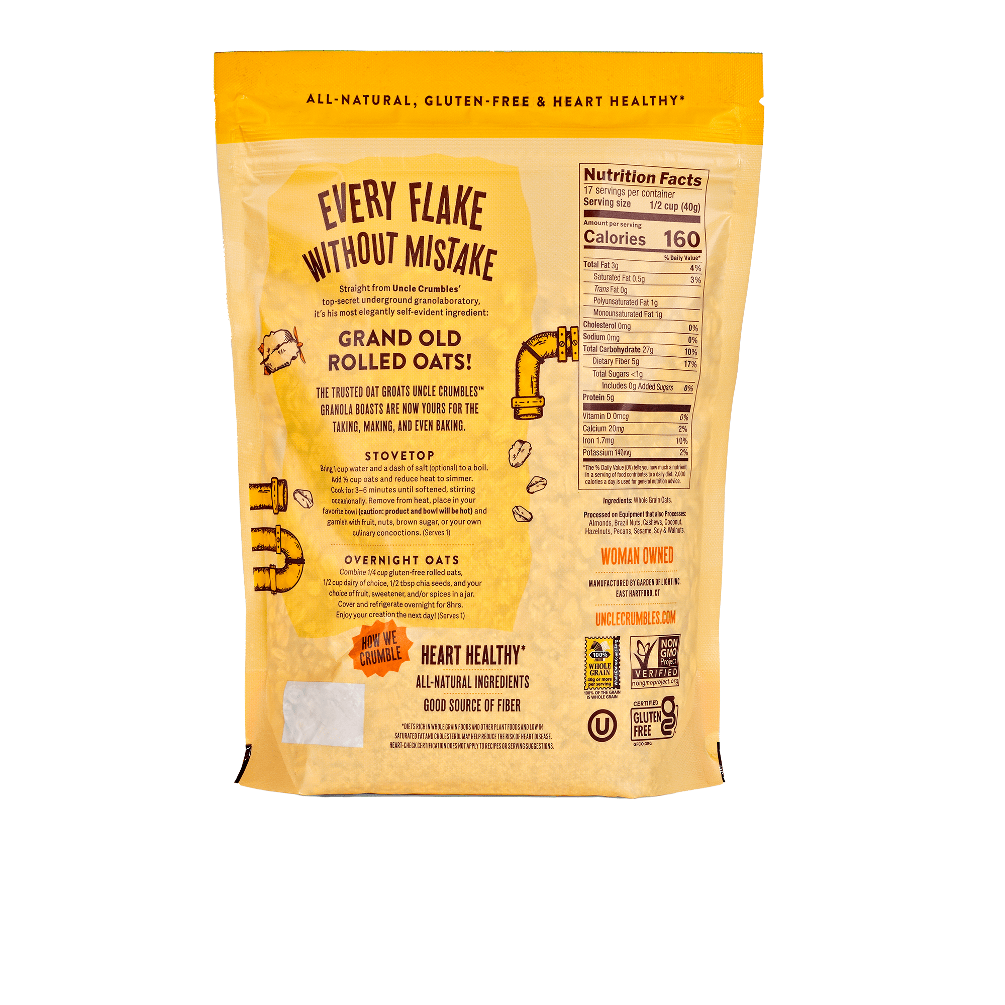 Rolled Oats - Uncle Crumbles