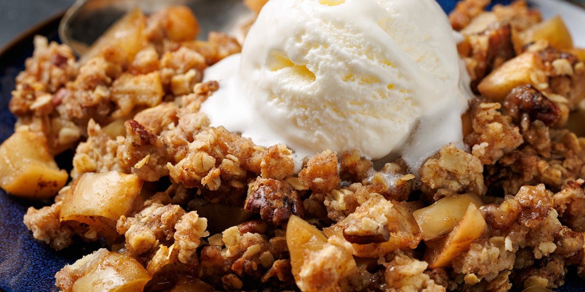 Apple Crumble with Cinna-Maple Crunch Topping (Recipe Inside) - Uncle Crumbles