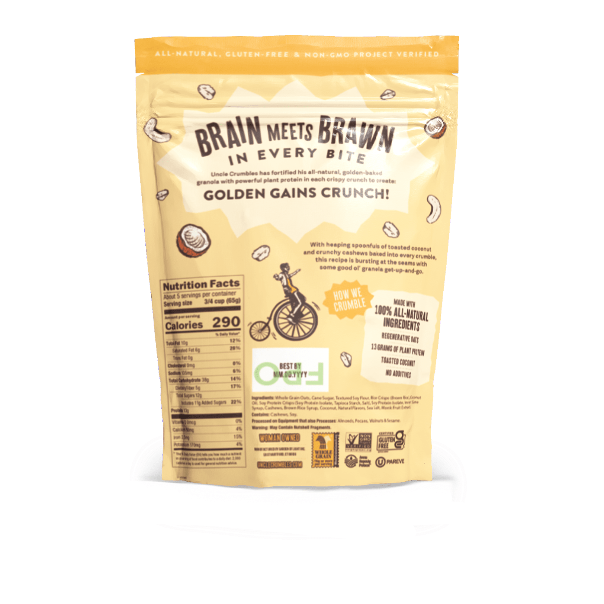 Golden Gains Granola - Uncle Crumbles